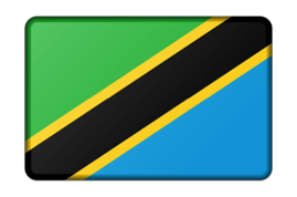 Flag of Tanzania Serengeti hot air balloon